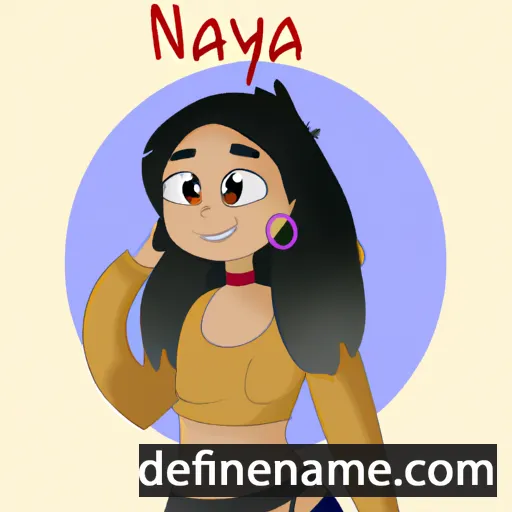 cartoon of the name Nanya