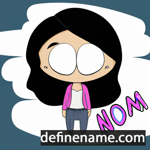 cartoon of the name Naómi