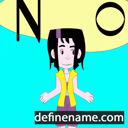 cartoon of the name Naoi