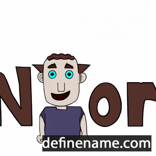 cartoon of the name Naor