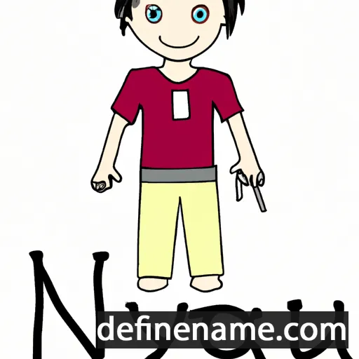 cartoon of the name Naoyuki