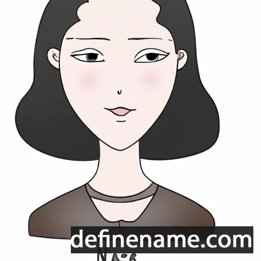 cartoon of the name Narae