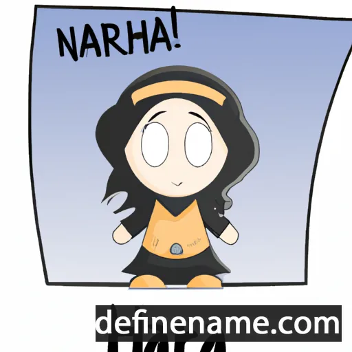 cartoon of the name Narah