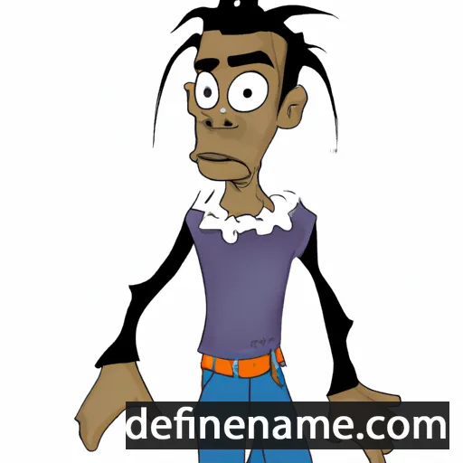 cartoon of the name N'digo