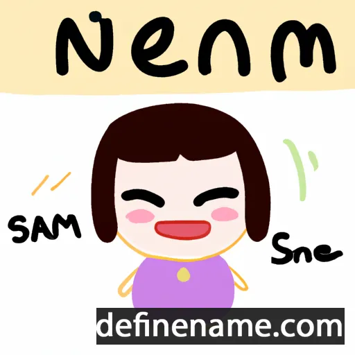 cartoon of the name Na-saem