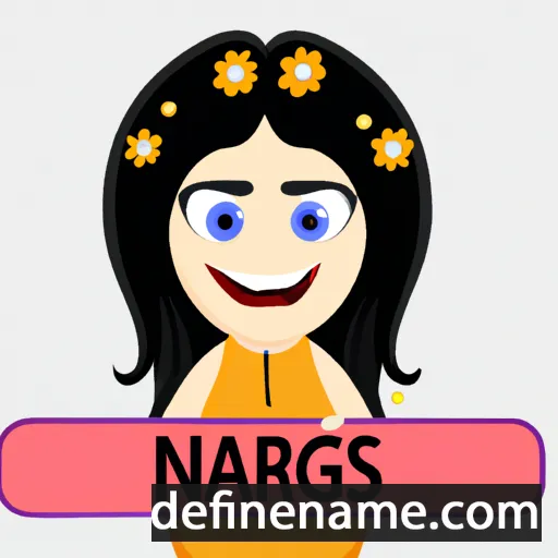 cartoon of the name Nargis