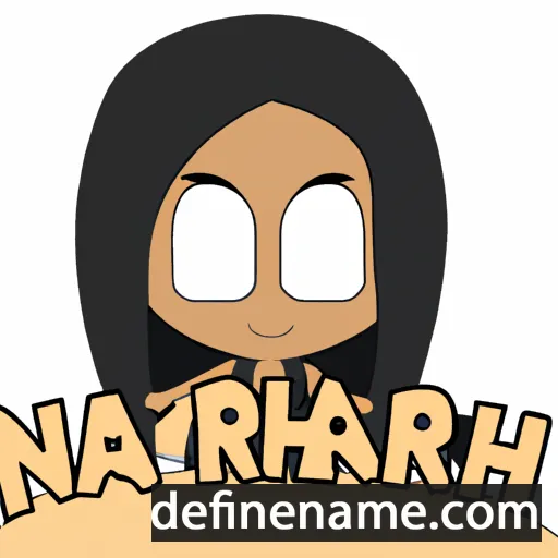 cartoon of the name Nariah