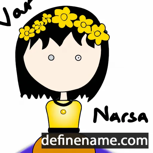 cartoon of the name Narisa