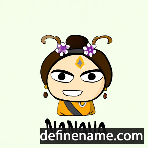 cartoon of the name Nariyanaa