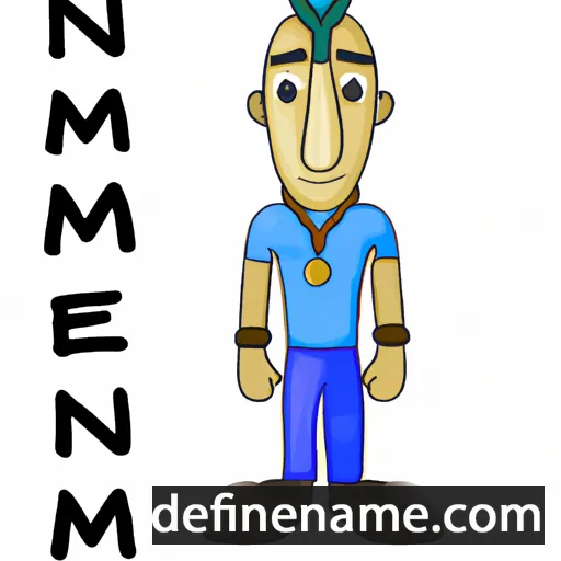 cartoon of the name Narmer