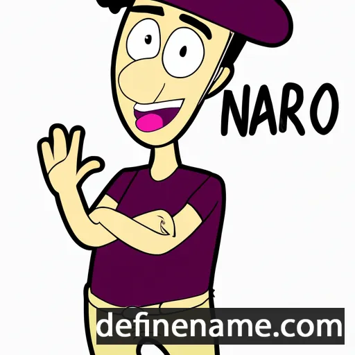 cartoon of the name Naro