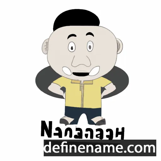 cartoon of the name Narongchai