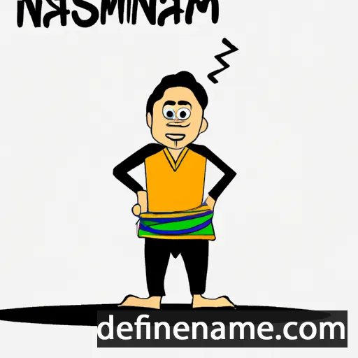 cartoon of the name Narsimhan