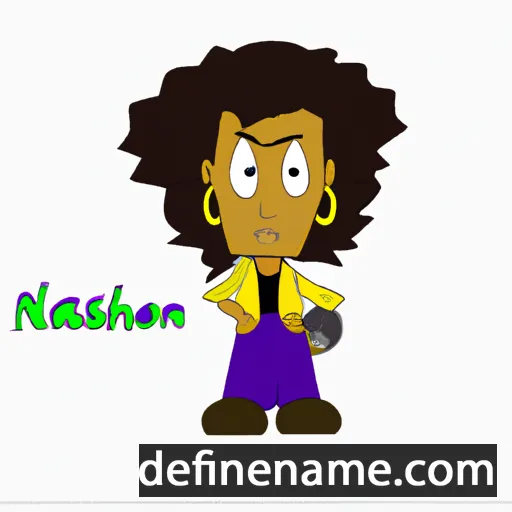 cartoon of the name Nashon