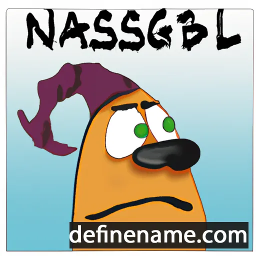 cartoon of the name Nasibgul