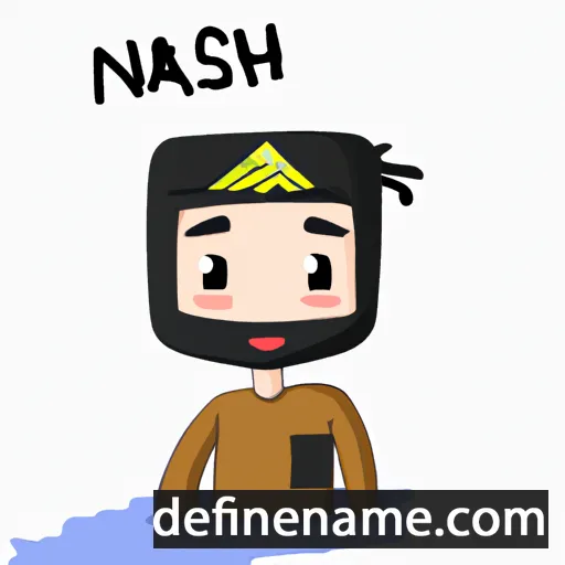 cartoon of the name Nasih