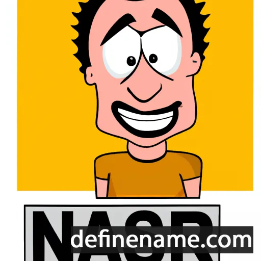 cartoon of the name Nasr