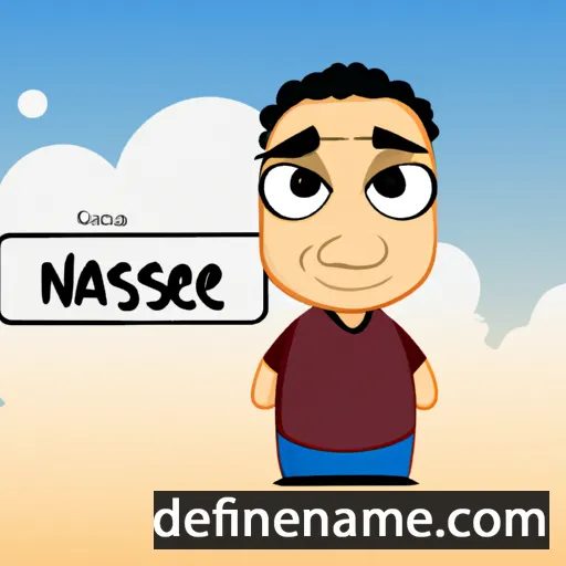 cartoon of the name Nasseem