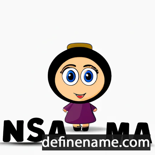 cartoon of the name Nassima