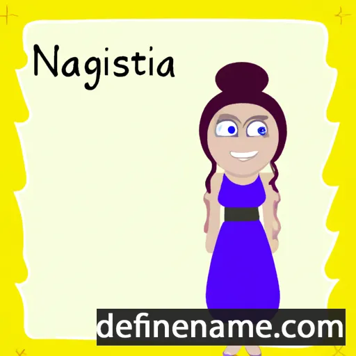 cartoon of the name Nastasgia