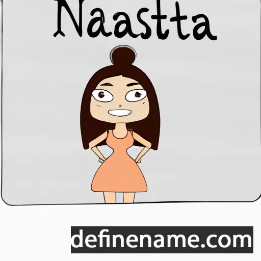 cartoon of the name Nastasija