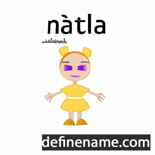 cartoon of the name Natala