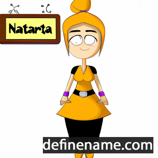 cartoon of the name Nataria