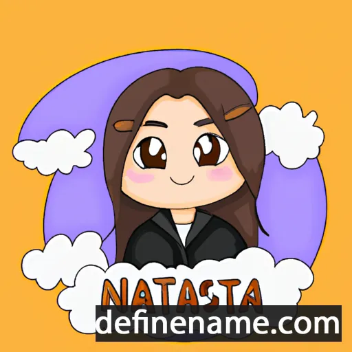 cartoon of the name Natasya