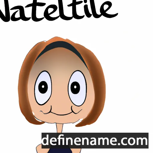 cartoon of the name Natelie