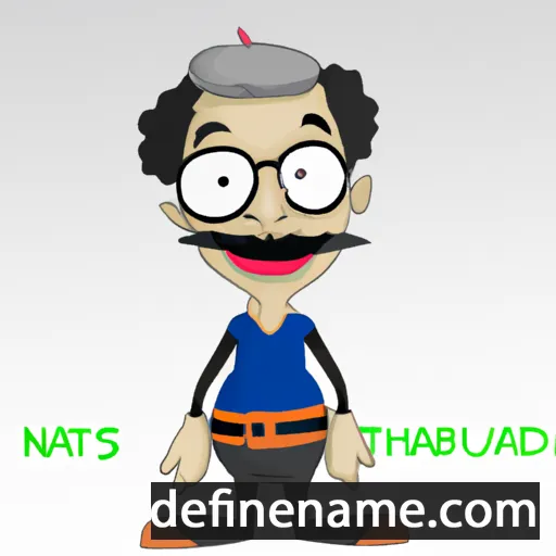 cartoon of the name Nathaddeus