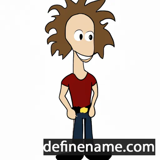 cartoon of the name Nathair