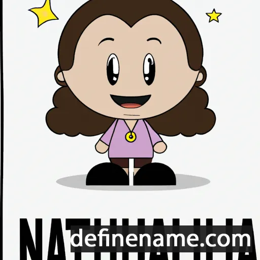 cartoon of the name Nathalia