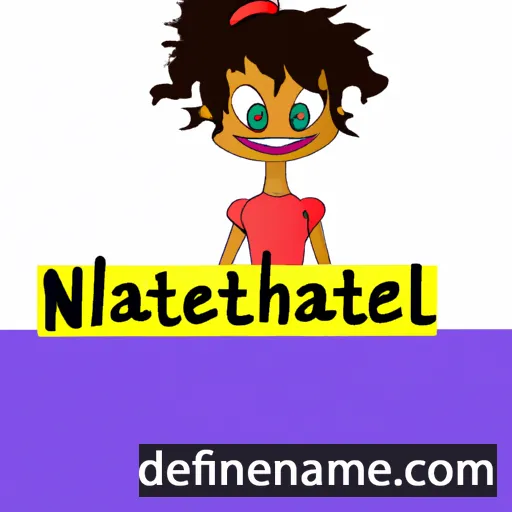 cartoon of the name Nathanaëlle