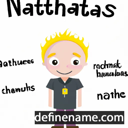 cartoon of the name Nathanias