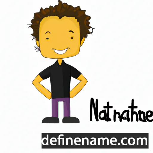 cartoon of the name Nathaniël