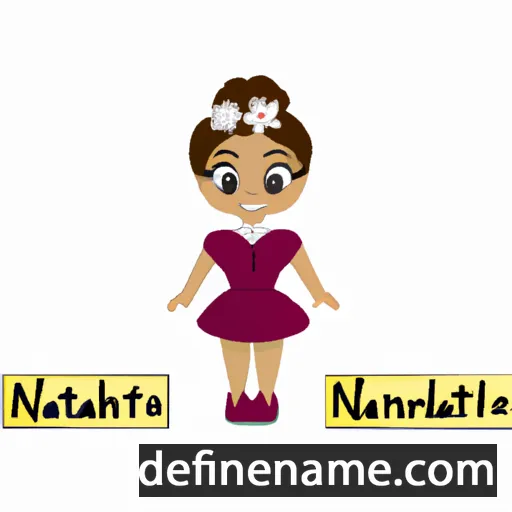 cartoon of the name Nathaniëla