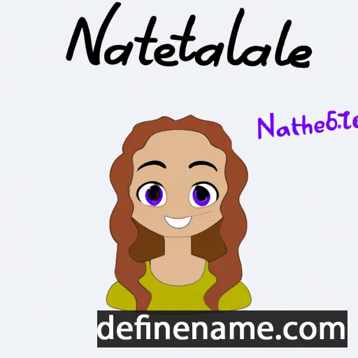 cartoon of the name Nathaniela