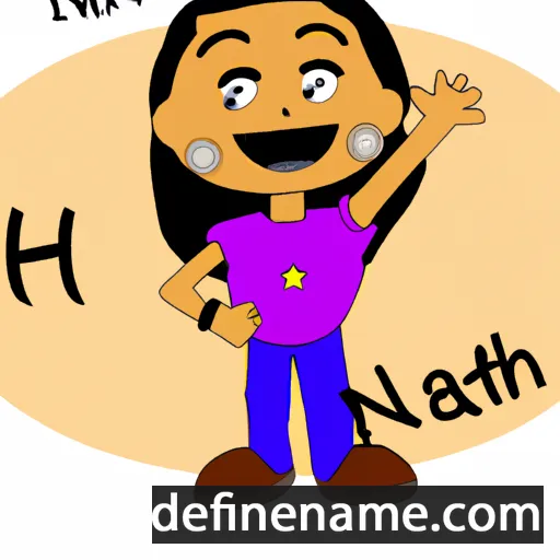 cartoon of the name Nathi