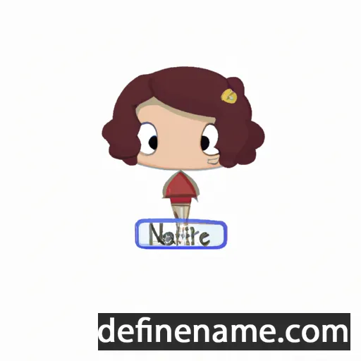 cartoon of the name Natiele