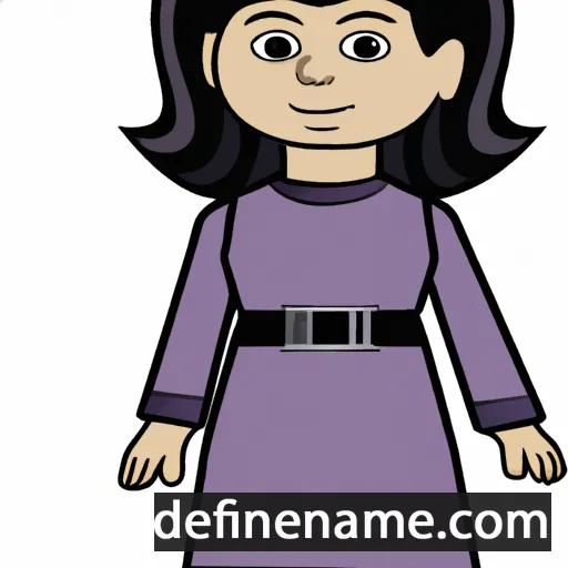 cartoon of the name Natija