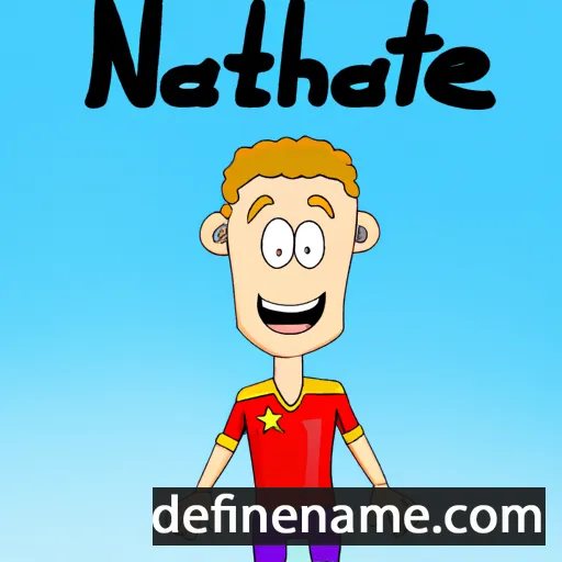 cartoon of the name Natnael