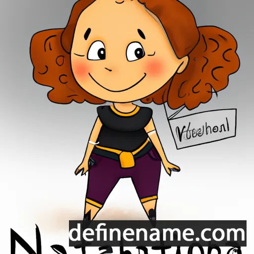 cartoon of the name Natosha