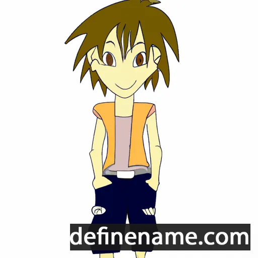 cartoon of the name Natsuhiro