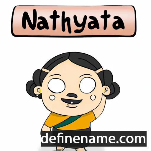 cartoon of the name Nattaya