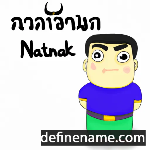 cartoon of the name Natthakarn