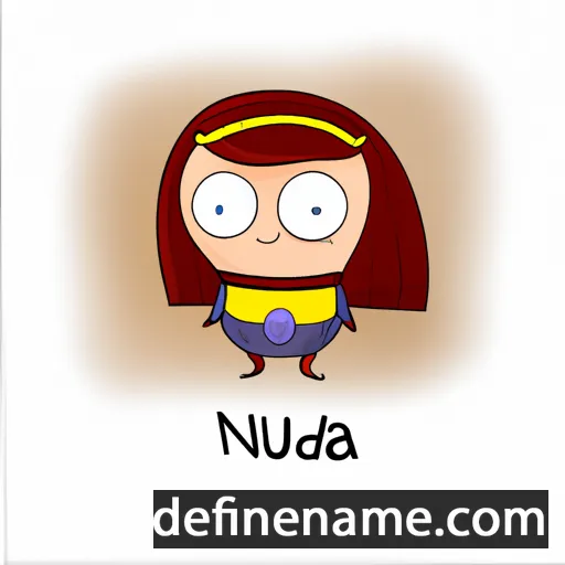 cartoon of the name Naudia