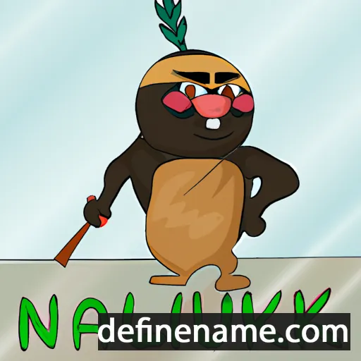 cartoon of the name Naujarluk