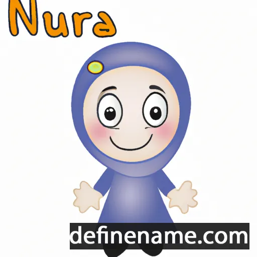 cartoon of the name Naura