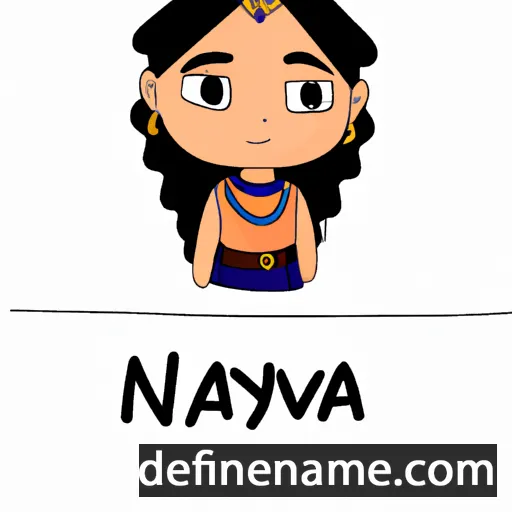 cartoon of the name Navaya