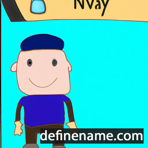 cartoon of the name Navey